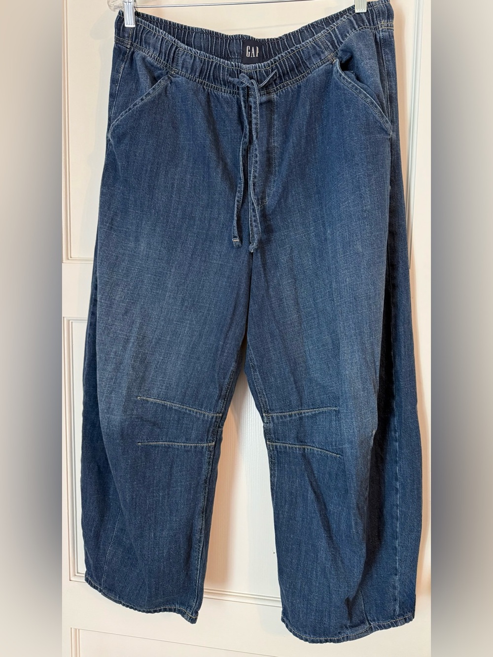 GAP Midrise Easy Horseshoe Jeans Dark Indigo Size Large